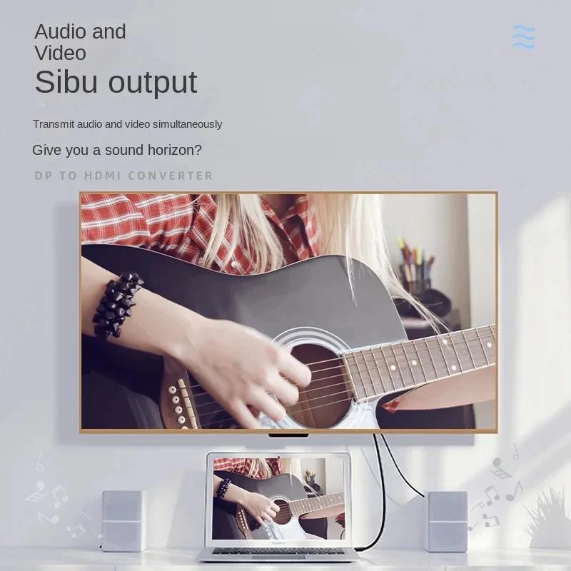 DP To HDMI-compatible Cable Adapter Male To Female For HP/DELL Laptop PC Display Port To 1080P HDMI-compatible Cord Converter