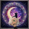 Mondkatzen Muster Tarotkarten Tischdecke Altartuch Altartuch Wahrsagungen Kartentischdecke Wandteppich Einfache Anwendung
