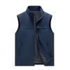 Spring Summer Fashion Casual Stand Collar Vest Men Solid Color Sleeveless Jacket Fishing Hiking Vest Male Lightweight Waistcoat
