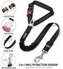 Headrest Dog Car Safety Seat Belt Dog Seat Belt Seatbelt Adjustable Car Leash with Elastic Bungee & Reflective Safety Tether