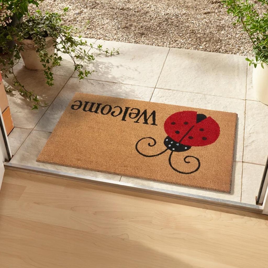 [PACZB] Coconut fiber doormat for home 45x75cm D6855BIEDRONKA