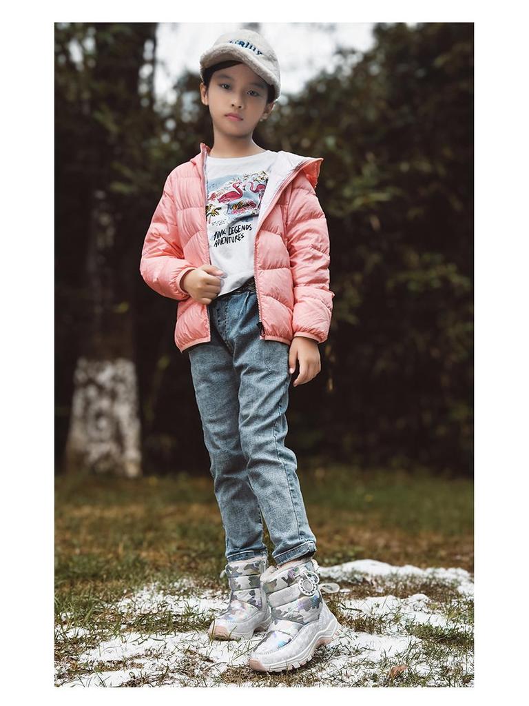 Children's Non-Slip High-Top Winter Snow Boots - Warm, Cute, Stylish for Girls