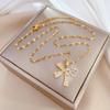 Guochao Micro-Inlaid Water Droplets Butterfly Accessories Live Broadcast Court Style Full Of Diamonds Inlaid Luxury Necklaces