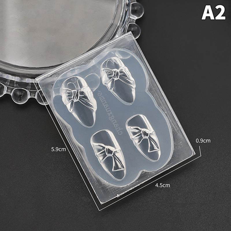 Nail Silicone Molds Stamp Reusable Nail Charms Nail Tools Stereoscopic Decoration Accessories Relief Butterfly Decal