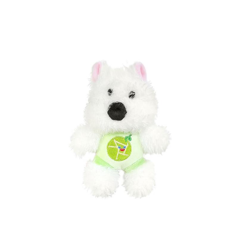 Puppy Printed Fruit Plush Toy Cartoon Animal Doll Keychain Pendant Backpack