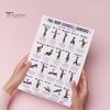 Professional Weight Training Chart 2 Pcs Dumbbell Workout Poster, Full Body Exercise Lifting Instruction Poster Wall Art, Strength Fitness Guide