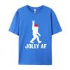 Jolly Af Bigfoot Santa Christmas Sasquatch T Shirts Tops Tees for Unisex High Quality All Cotton T Shirt Camisas Basicas Hombre