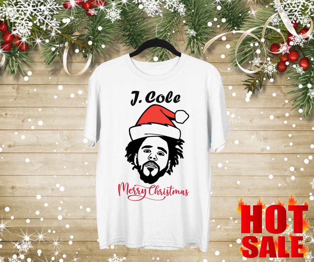 J.cole Cotton Merry Christmas All Size White Unisex Shirt KN183 Unisex T-Shirt XXXXL
