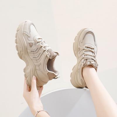 Ins versión coreana de las nuevas zapatillas de papá para mujer primavera 2025 estudiante running deportes plataforma con plataforma aumento zapatos casuales para mujer H6578