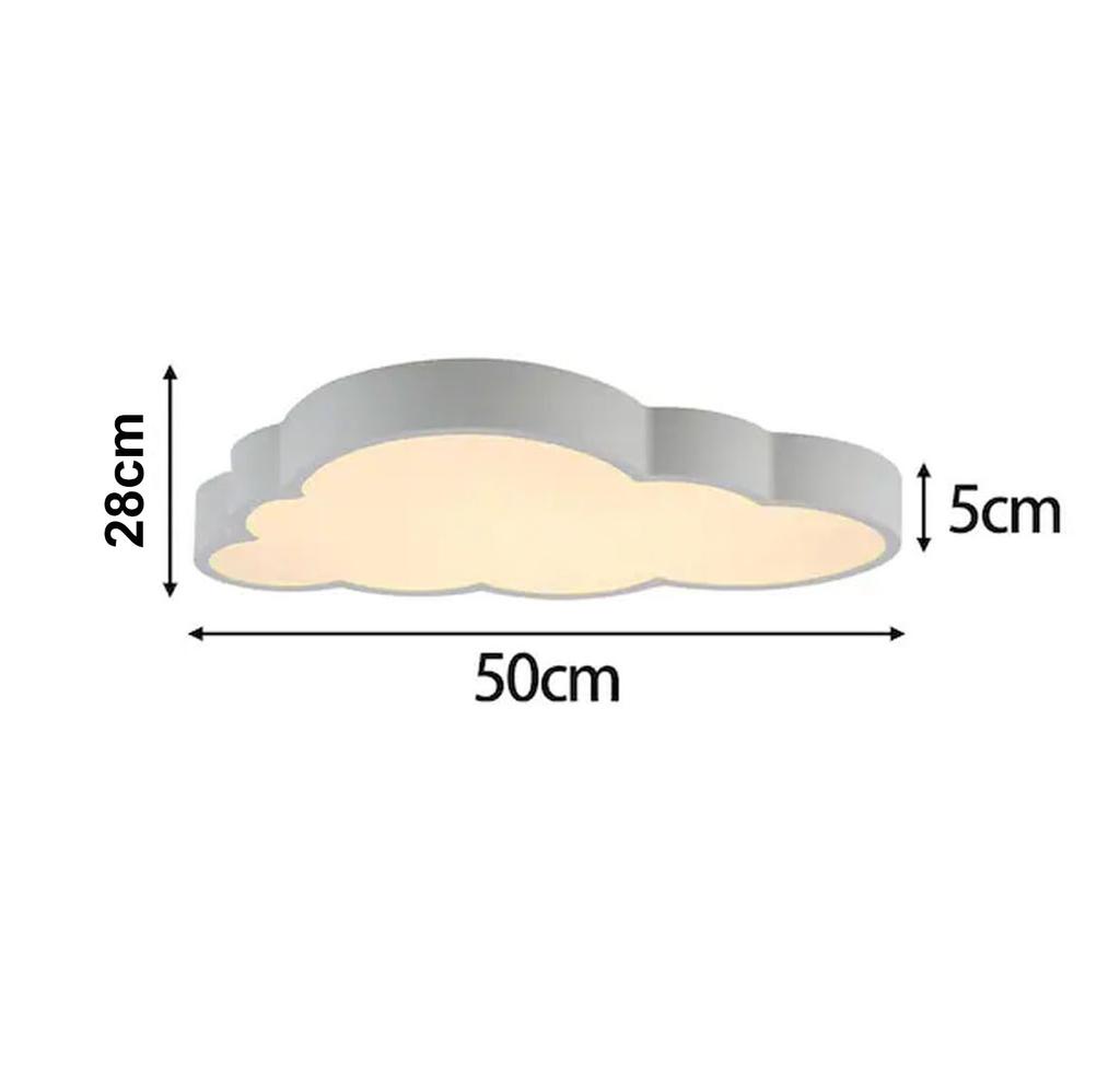 Creative White Cloud LED Ceiling Light Children's Bedrooms Stepless Dimming Study Lamp with Remote Control Kitchen Lighting
