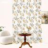1PC Romantic Flowers Tulle Curtain Newest Burnt-out Printing Craft Sheer Window Curtain For Living Room Bedroom Lozujoju Home Decor