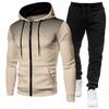2023 Men's Sports Fitness Set: Sweatshirt & Long Pants for Autumn/Winter