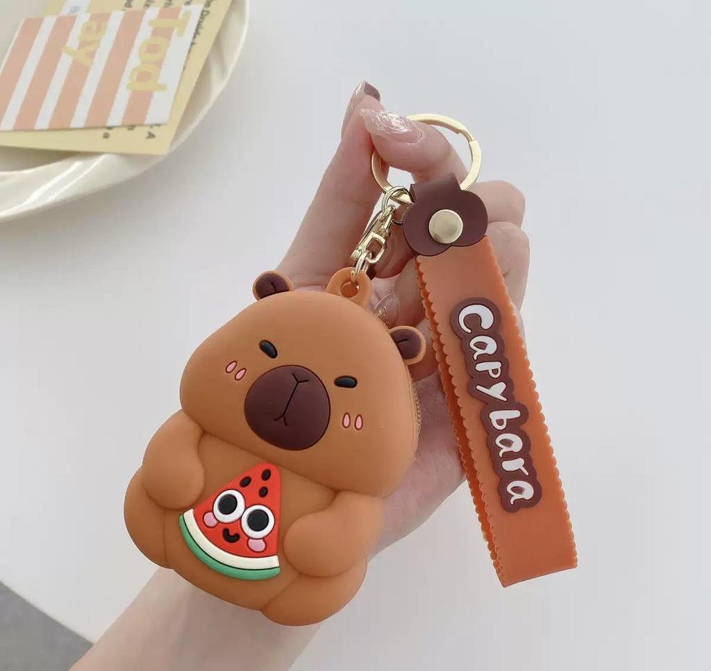 Adorable Capybara Silicone Coin Purse - Cute Cartoon Design for Kids