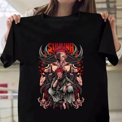 New Anime Ryomen Sukuna Print Clothes Men Women Summer Short Sleeve Fashion Summer Casual Cool T-Shirt Top Plus Size XXS-4XL