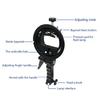 Speedlite Mount Adapter Bracket for Flash Light Softbox Snoots S-Type Grip Stand