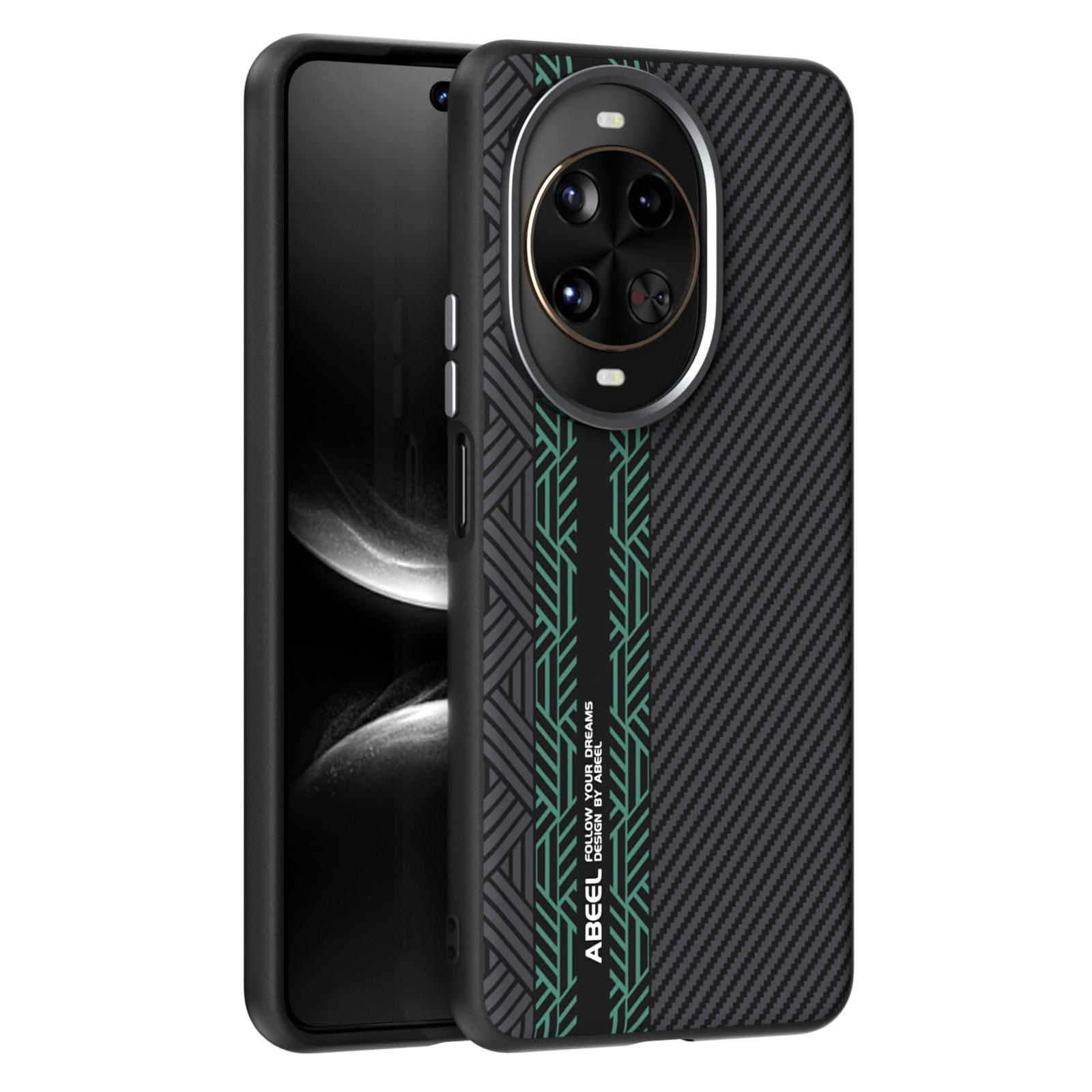 

ABEEL For Huawei nova 14 Pro 5G Case PC+TPU+Aluminum Alloy+PU Leather Phone Cover Compatible with MagSafe Texture 2