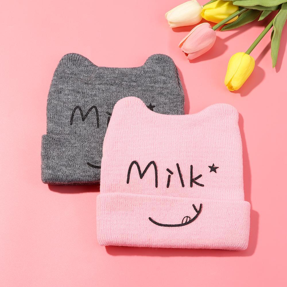 Baby Boy Girl Cat Ear Gifts Warm Autumn Winter Knitted Hat Beanie Cap Warmer Bonnet Baby Hat