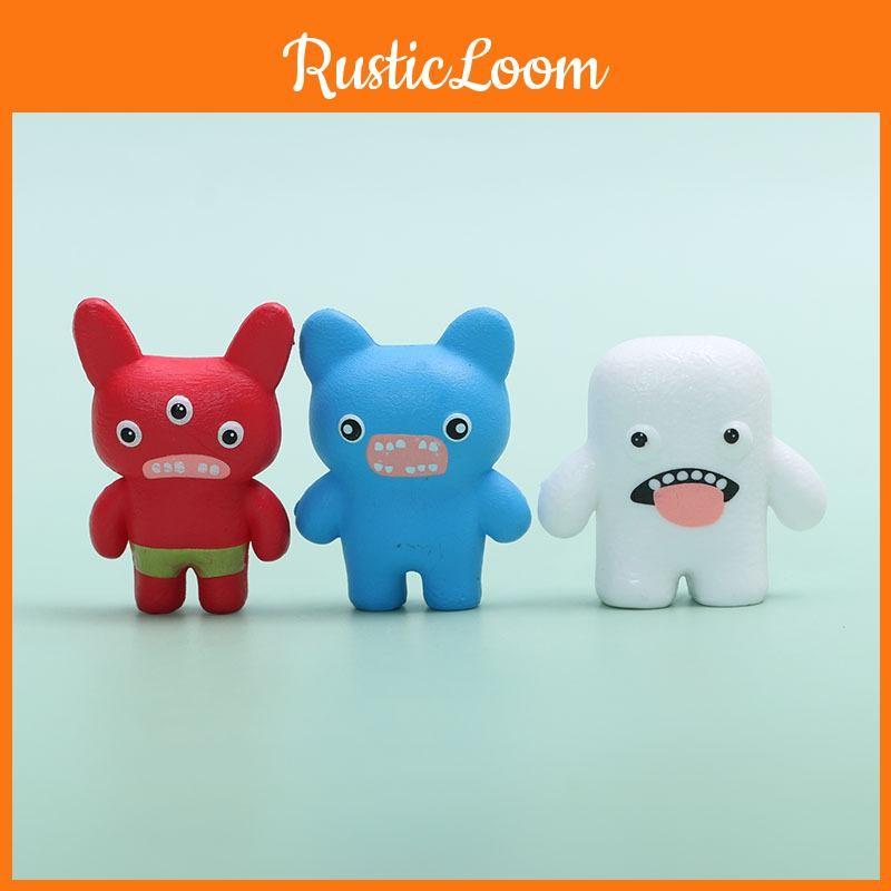 Cute Fuggler Cartoon Monster Model Desktop Ornament Set For Decoration Room