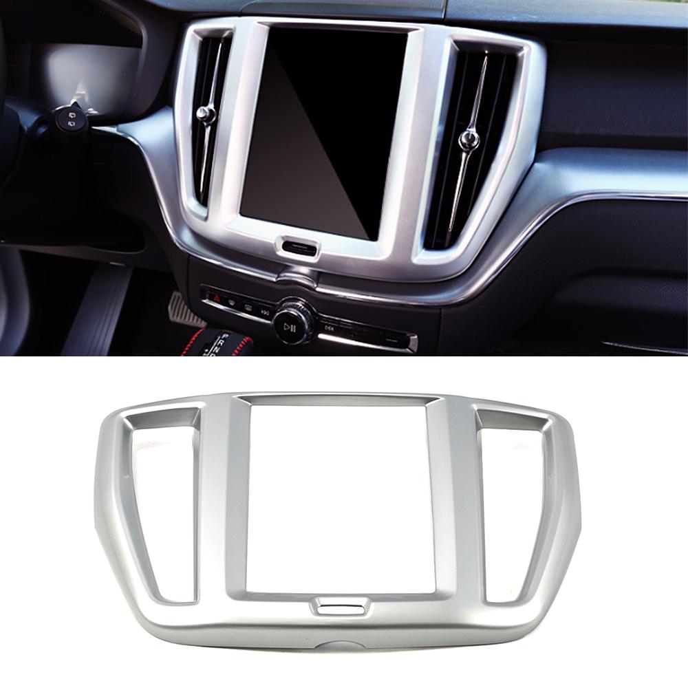 

Для Volvo XC60 2018-2024 Внутренняя Центральная Консоль Навигация GPS Навигатор Рамка Отделка ABS Украшения Внутренний Молдинг Наклейка серебряный