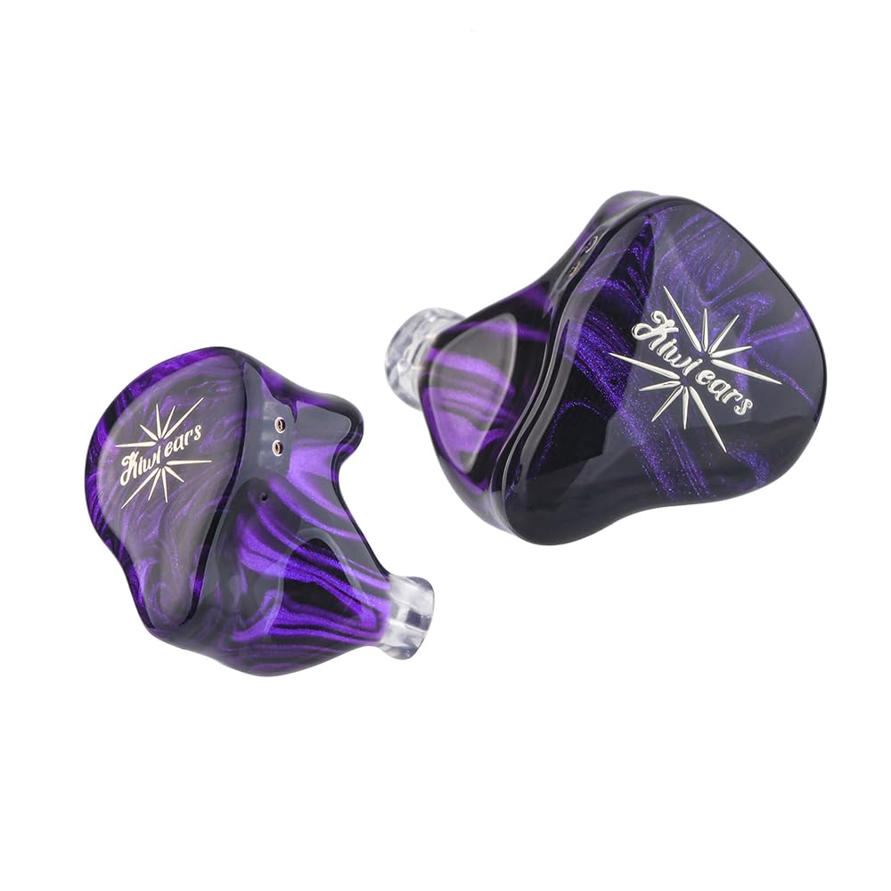 Linsoul Kiwi Ears Quartet 2DD+2BA Hybrid Wired HiFi Earphones, Ergonomic Design, Re-cableable, 3.5mm Stereo Plug & 0.78mm 2-Pin Connector, Balanced