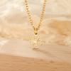 Hollow Out Love Clover Pendant Stainless Steel Necklace For Men And Women Fashionable And Romantic Lucky Grass Jewelry Gift New