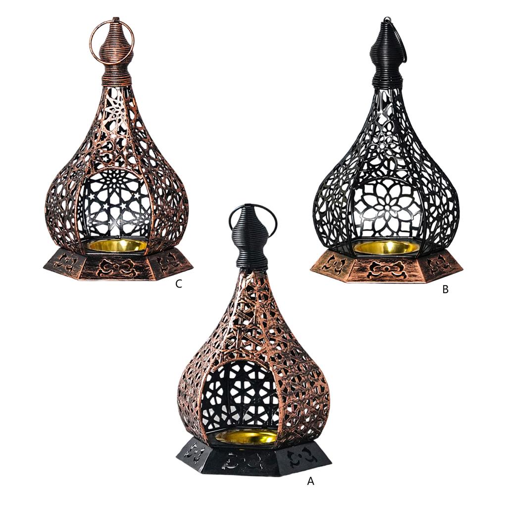 Elegant Gourd Design Candlestick Durability Metal Craftsmanships Candle Holder for Romantic Dinners Home Ambiances