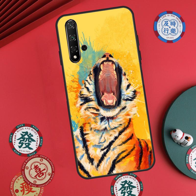 Animal Tiger Art For Huawei Nova Y60 Y70 Y90 Y72 Y73 Y61 Y91 7i 8i 11i 12i 12s 9 10 SE P20 P30 P40 Lite Case