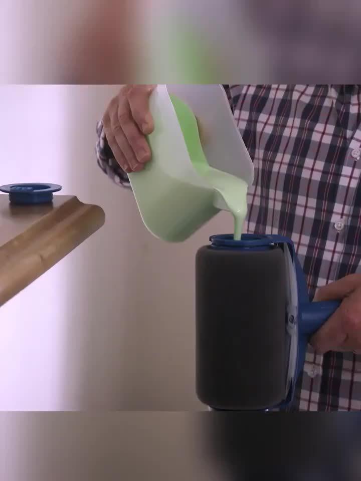 Wkład do malowania z możliwością ponownego napełnienia, duża pojemność, dekorowanie domu, wałek do malowania domu, salon, kuchnia, sypialnia, narzędzia do malowania ścian