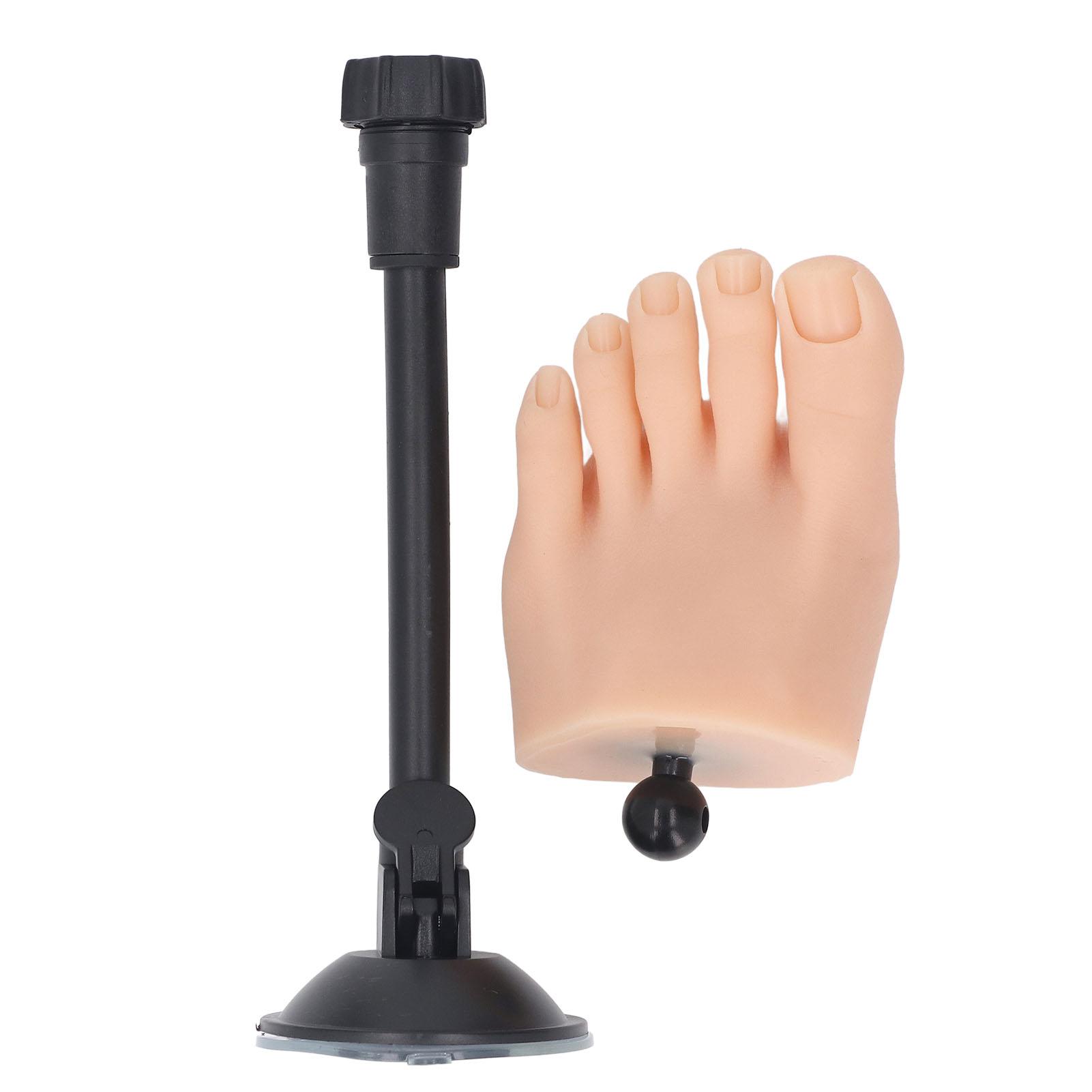 

Силиконовая нога для практики ногтей Реалистичная высокая имитация гибкая нога для практики ногтей left foot