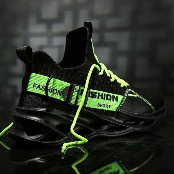 Herren- und Damen-Sportschuhe, bequem, leicht, Outdoor-Paare, atmungsaktive Mesh-Sneaker, modische Schnürschuhe, fluoreszierende Tennisschuhe