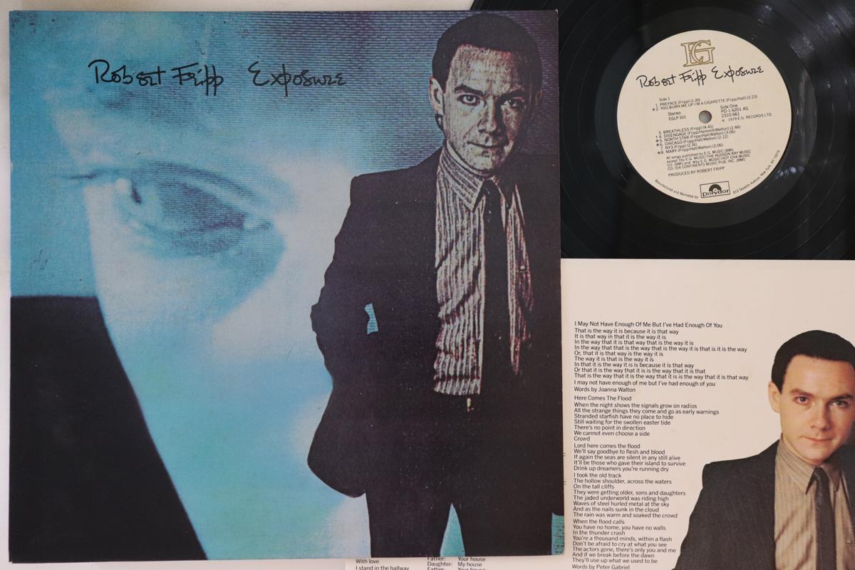 

LP Record ROBERT FRIPP - Exposure PD16201 POLYDOR 1979 US Rock Used