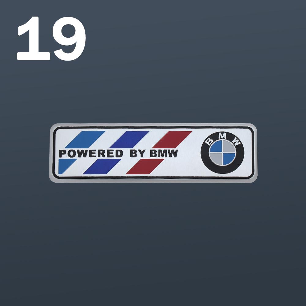Auto Decoration Stickers 3D Aluminum Car Body Tail Trunk Badge Decals For BMW M Performance M3 M5 Motor Sport Emblem Accessories