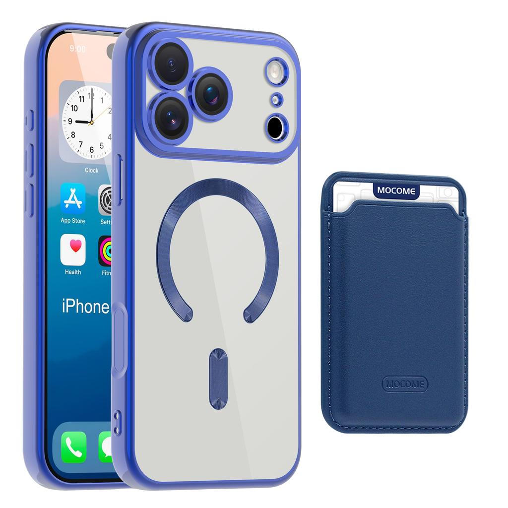 For iPhone 11 12 13 14 15 16 17 Pro Max Air 16E 16 Plus Wireless Charging Phone Case Luxury Magnetic Card Bag Protective Cover