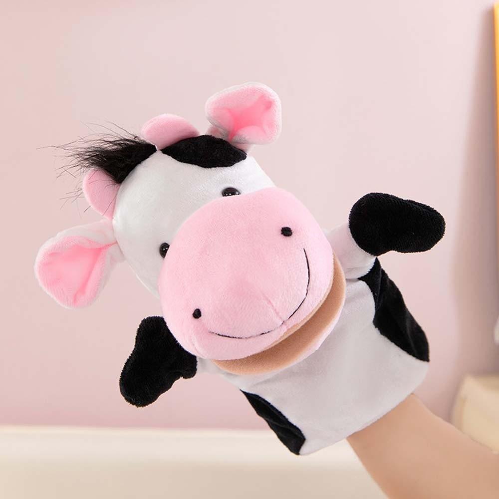 Kid Gifts Stuffed Animal Hand Puppet Cartoon Cute Hand Finger Puppets Monkey Interactive Plush Hand Doll Baby