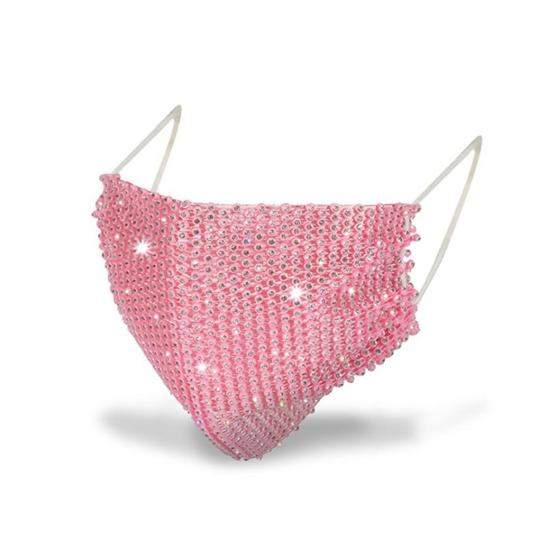 Rhinestone  Cloth  Mask Fashion Sexy Bling Diamond Funny Mask Party Show Costume