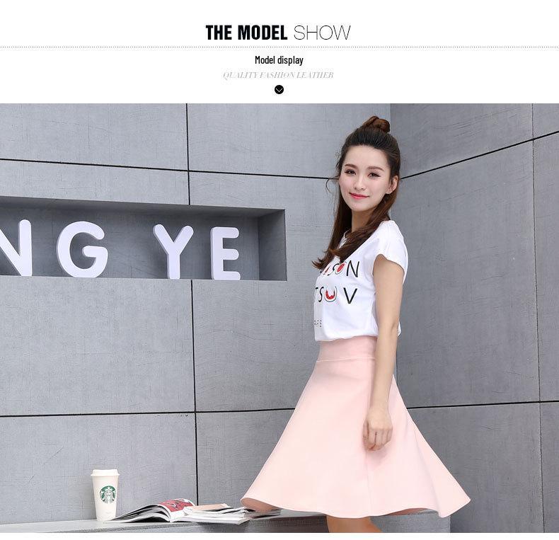 High Waist A-line Midi Skirt – Elastic, Slimming, Versatile, and Perfect for Dance & Sailor Styles