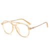 Women Retro Anti Blue Light Computer Glasses Designer Vintage Men Half Frames Eyeglasses Trendy Office Accessory