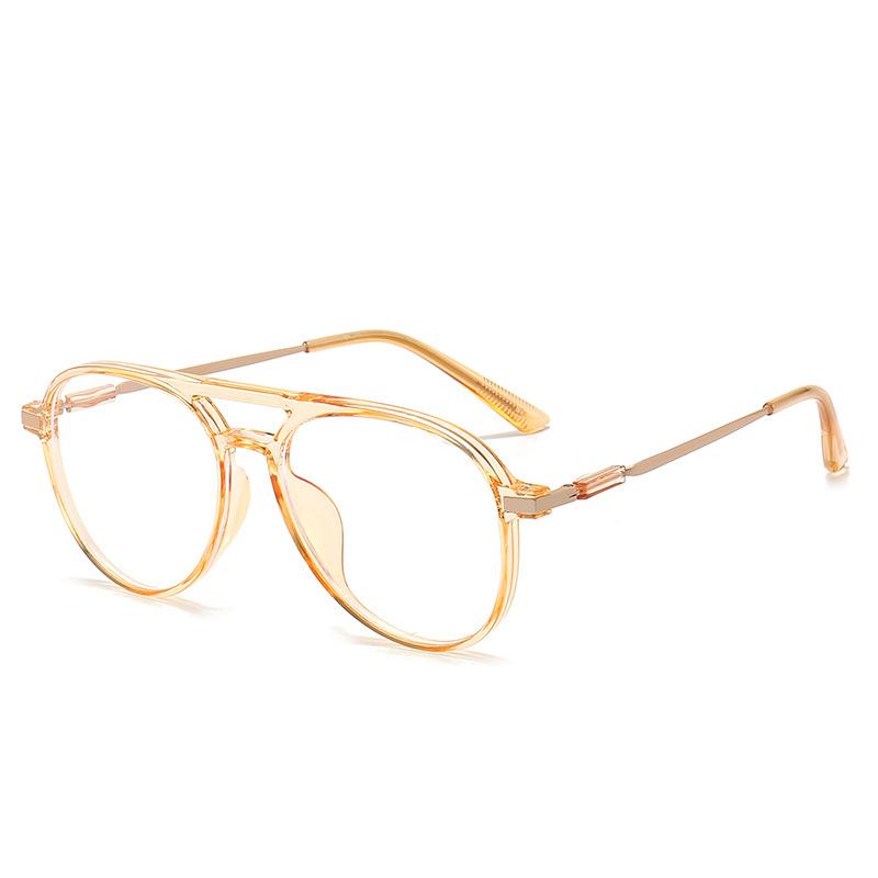 Women Retro Anti Blue Light Computer Glasses Designer Vintage Men Half Frames Eyeglasses Trendy Office Accessory