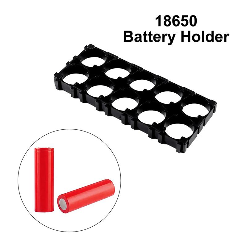 HHO-40Pcs 18650 Lithium Cell Spacer 2X5 Cell Spacer 18650 Lithium Battery Plastic Holder Bracket For DIY Battery Pack