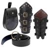Halloween Medieval Leather Waist Belt Medieval Arm Bracer Medieval Waist Pack for Men Halloween Dress up