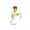 Rose Flower Brooch Pin Alloy Valentines Day for Hat Birthday Clothing