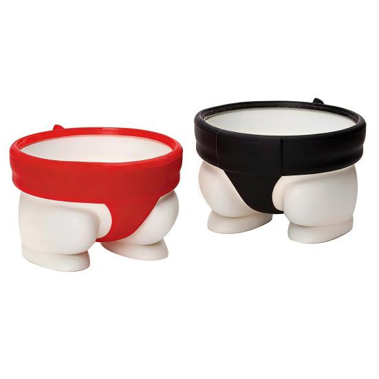 Sumo Wrestler Egg Holder Fun Japanese Style Egg Cup Wrestler Egg Stand for Soft Hard