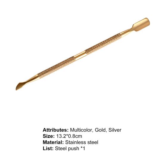 Effektiver Nagelhautschieber Doppelkopf Edelstahl Exquisiter Rostfreier Nagelhautschieber