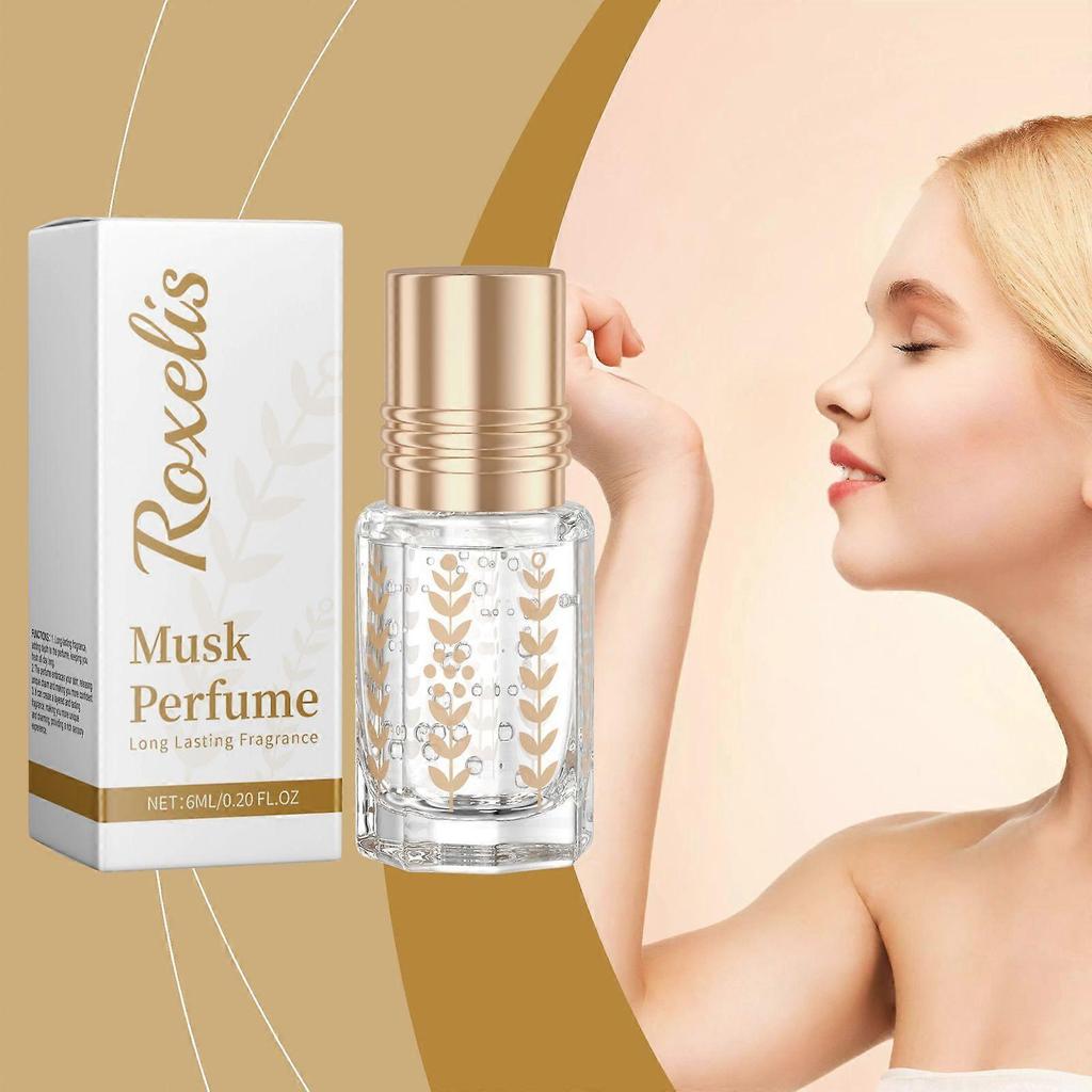 Roxelis Musk Perfume Is Naturally Fresh And Long-Lasting, With A Delicate Floral Charm. It Is A Daily Roll-On, Portable Perfume