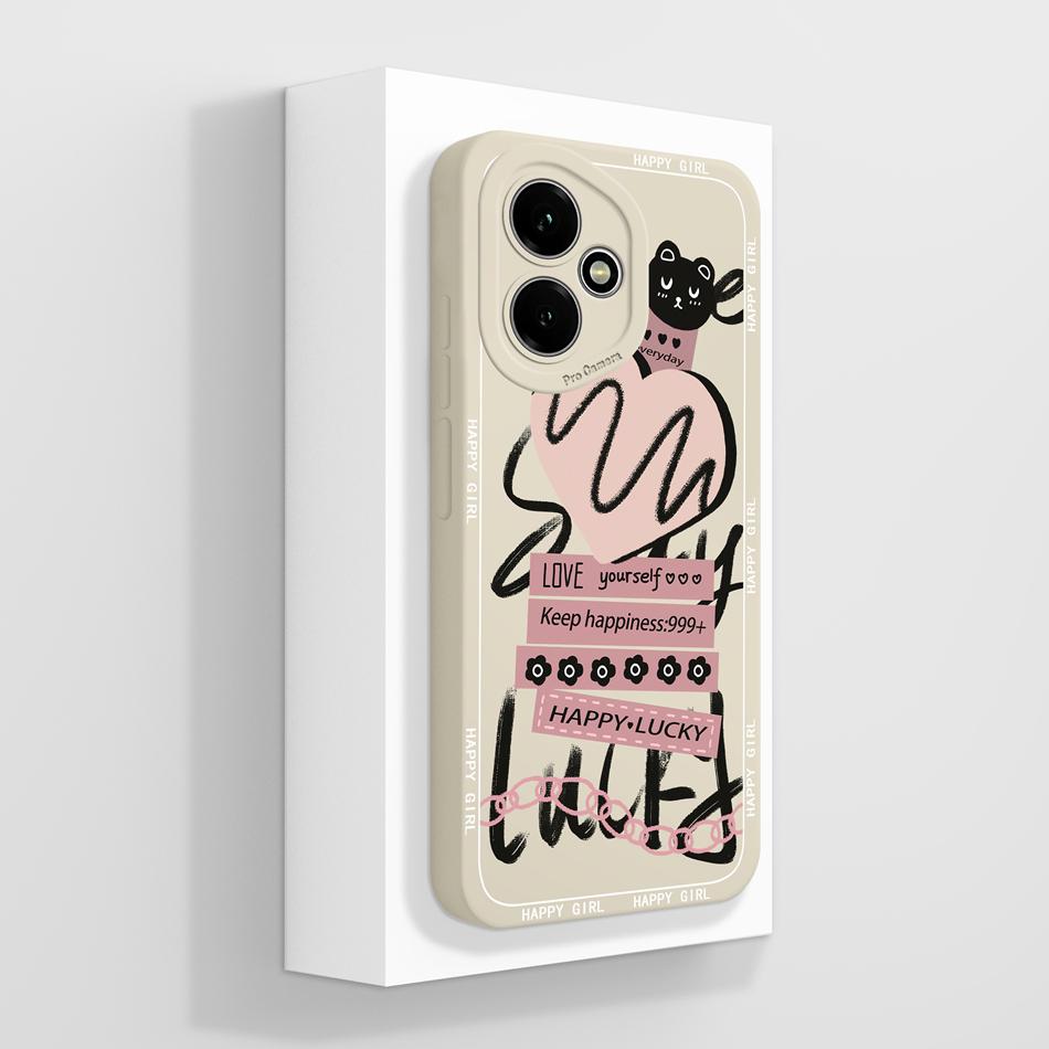 For Honor 400 Pro 5G Case Cute Healing Patterns High Quality Phone Cover For Honor400Pro Soft Liquid Silicone Lightweight Funda