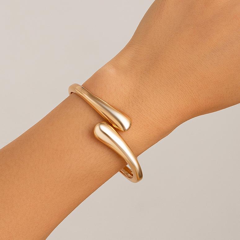 

Ingemark 7 Styles Exaggerated Chunky Water Drop Open Cuff Bangles for Women Adjustable Arm Bracelet Grunge Jewelry Steampunk Men