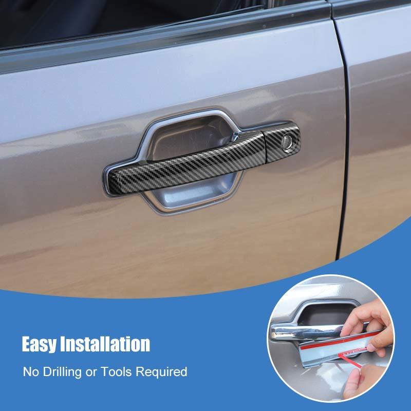  ABS Door Handle Decoration Cover Sticker Fit For Mitsubishi PAJERO 2007-2021 Exterior Accessories