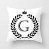 Nordic Simple Crown Letter Printing Pattern Cushion Cover Home Living Room Sofa Decoration Square Pillow Pillow Cover
