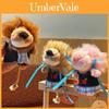 Cute Denim Top Mini Nin Lion Plush Cartoon Doll Toy Pendant Keychain For Kids And Collectors