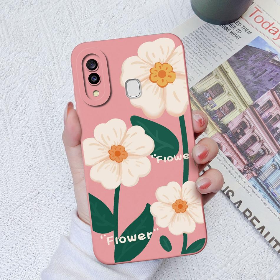 Case For Samsung Galaxy A30 A30S Artistic Style Soft Smooth Liquid Silicone Camera Protective Back Cover For Samsung A30S Funda